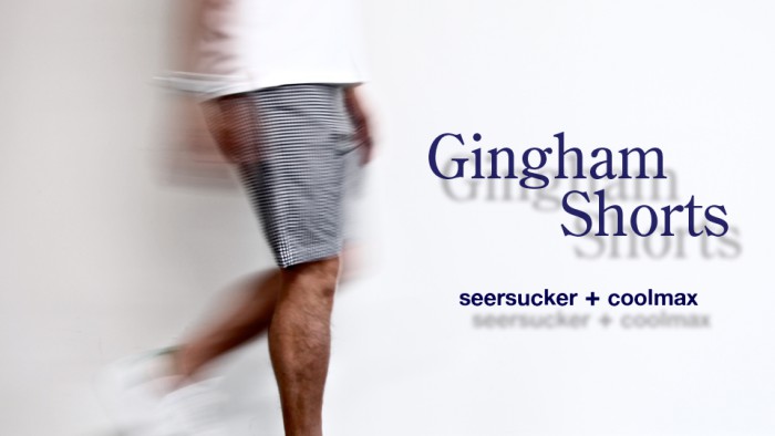 GINGHAM SHORTS BANNER