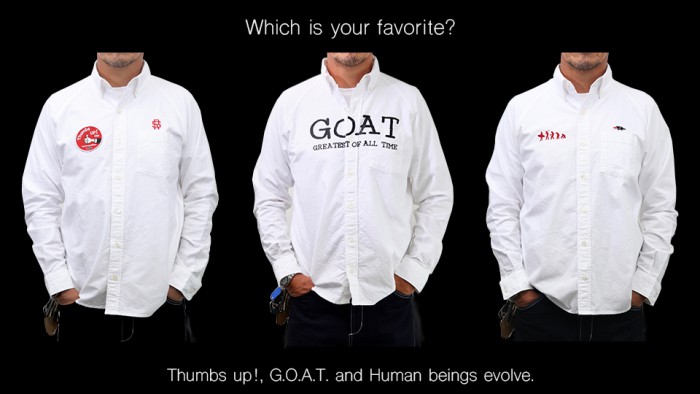 Thumbs GOAT HUMAN BD SHIRT BANNER